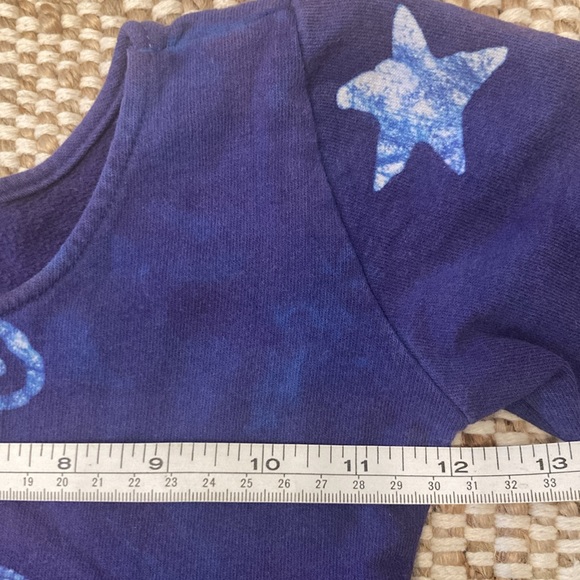 VNTG Batik Girls Dress Moon & Stars Long Sleeve Cotton Tie Dye Hand Made Size 4 - Picture 7 of 8